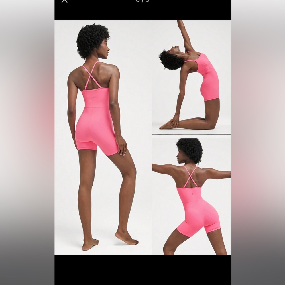 XXL GLOWMODE 6" FeatherFit™ like green neon Tummy Control Jumpsuit by Shein - Picture 15 of 16